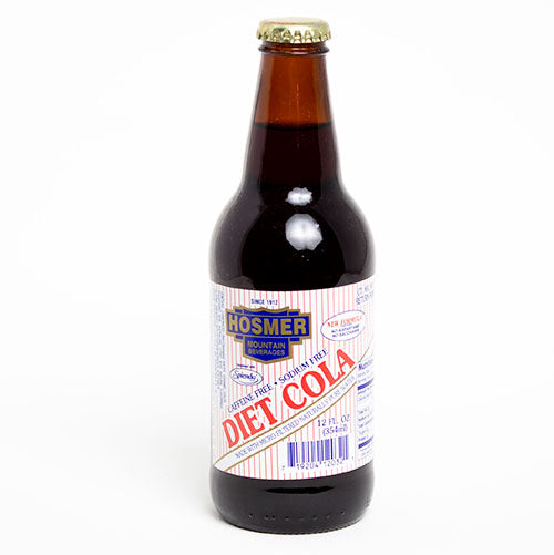 Hosmer Mountain DIET Cola- 12 oz (12 Glass Bottles)