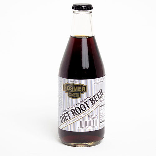 Hosmer Mountain DIET Root Beer- 12 oz (12 Glass Bottles)