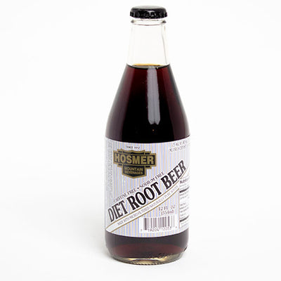 Hosmer Mountain DIET Root Beer- 12 oz Glass Bottles