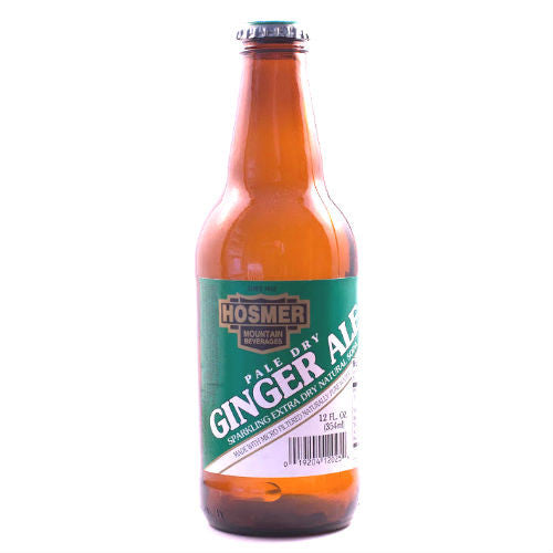 Hosmer Pale Dry Ginger Ale - 12 oz Glass Bottles