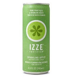 IZZE Fortified Sparkling Apple - 8.4 oz (12 Pack) - Beverages Direct
