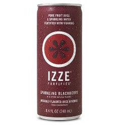 IZZE Fortified Sparkling Blackberry - 8.4 oz (12 Pack) - Beverages Direct
