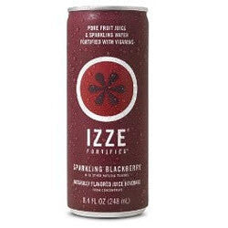 IZZE Fortified Sparkling Blackberry - 8.4 oz (12 Pack)