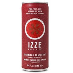 IZZE Fortified Sparkling Grapefruit - 8.4 oz (12 Pack) - Beverages Direct
