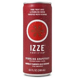 IZZE Fortified Sparkling Grapefruit - 8.4 oz (12 Pack)