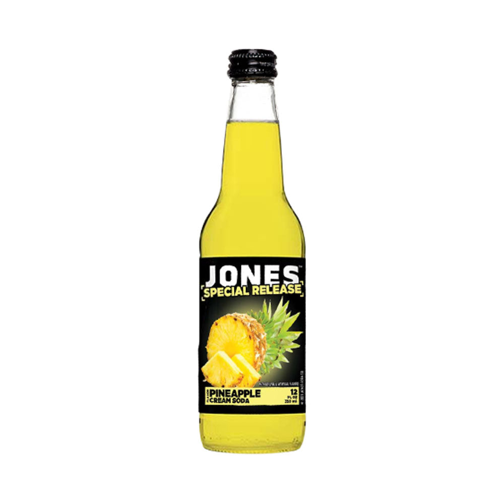 Jones Pineapple Cream - 12 OZ (12 Glass Bottles)