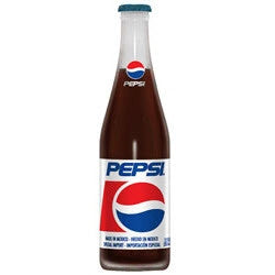Mexican Pepsi with Pure Sugar - 12 oz Glass Bottles