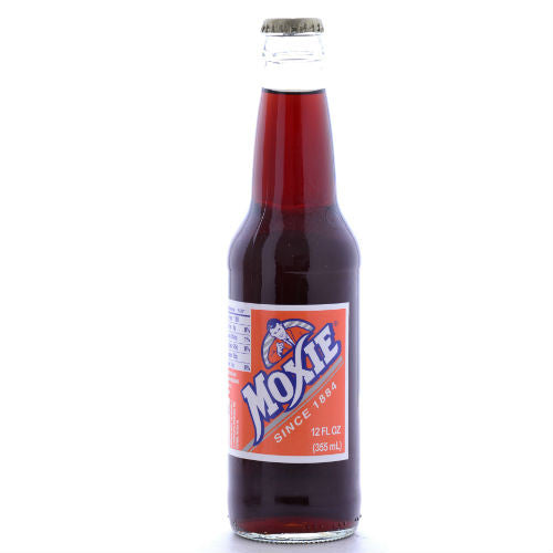 Moxie Original Elixir Soda with Sugar - 12 oz Glass Bottles