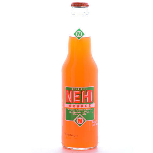 NEHI Orange Soda - 12 oz Glass Bottles