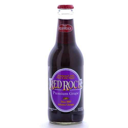Red Rock Premium Grape - 12 oz Glass Bottles