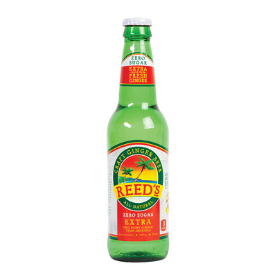 REED's Zero Extra Ginger Beer - 12 oz Glass Bottles
