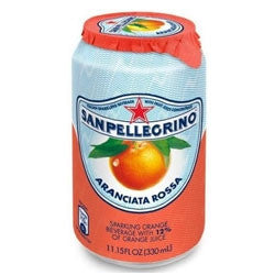 San Pellegrino Aranciata Rossa (Blood Orange) - 11.5 oz (12 Pack)