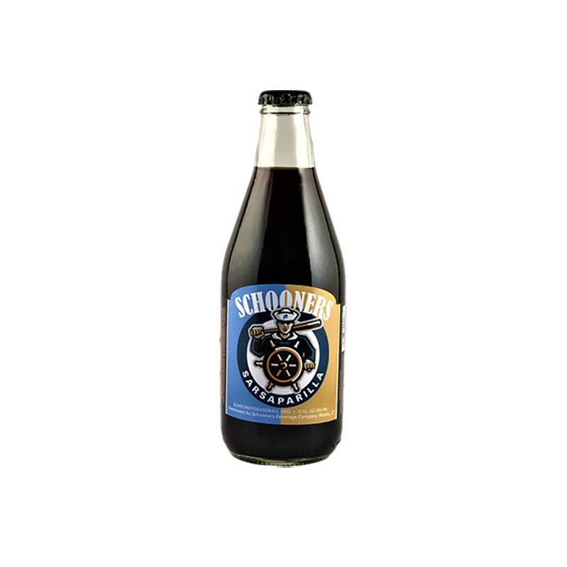 Schooners Sarsaparilla Soda - 12 oz Glass Bottles
