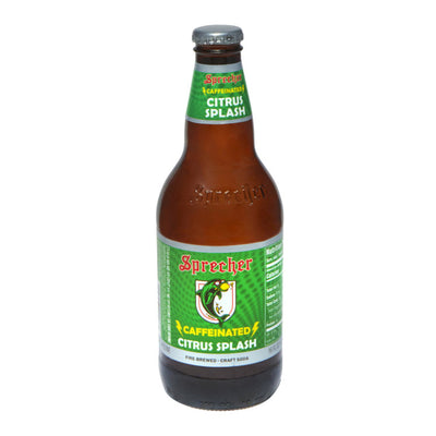 Sprecher Citrus Splash Soda (Caffeinated) - 16 oz Glass Bottles