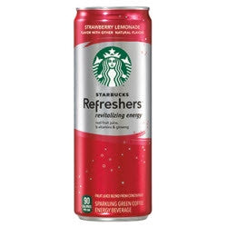 Starbucks Refreshers Strawberry Lemonade - 12oz (12 Pack) - Beverages Direct
