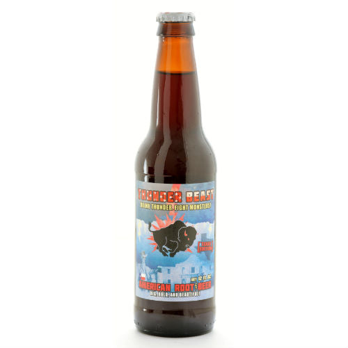 Thunder Beast American (TEXAS EDITION) Root Beer - 12 oz (12 Glass Bottles)