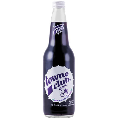 Towne Club Grape 16 oz Glass Bottles