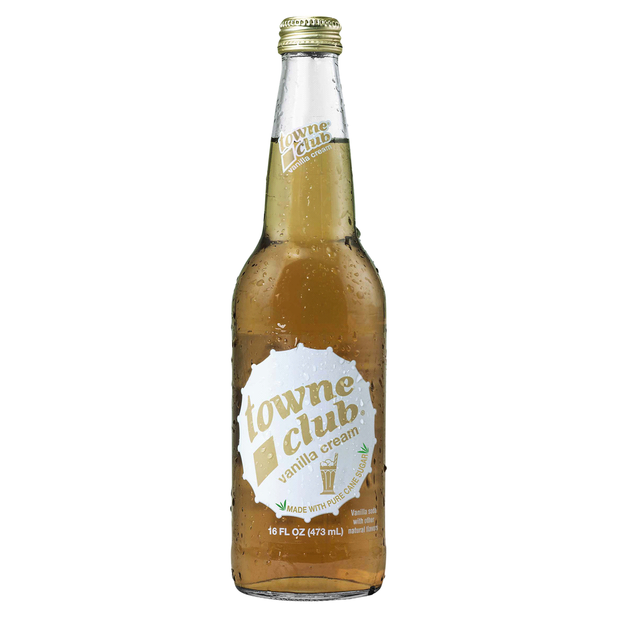 Towne Club Vanilla Cream 16 oz (12 Glass Bottles)