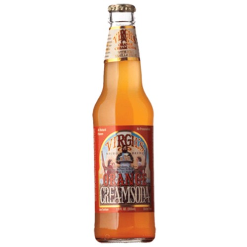 Virgil's Orange Cream Soda - 12 oz (12 Glass Bottles)