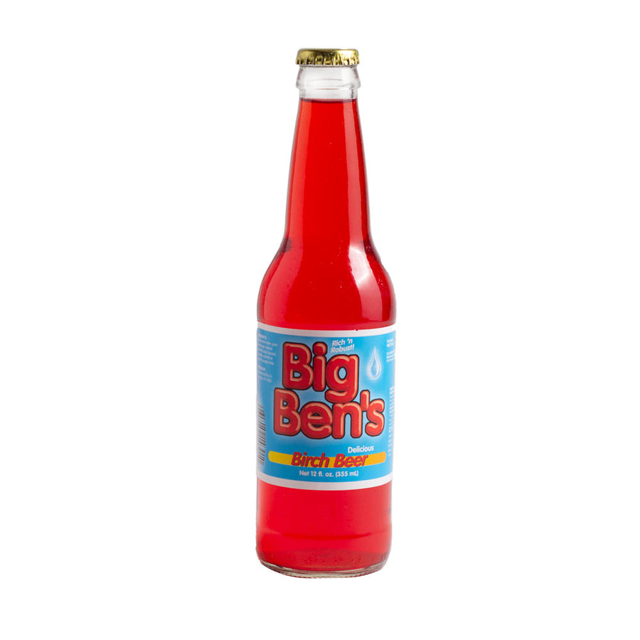 Big Ben's Red Birch Beer - 12 oz Glass Bottles