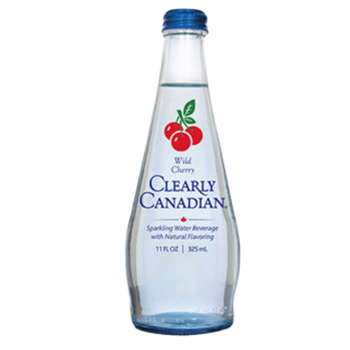 Clearly Canadian Wild Cherry - 11 oz (12 Glass Bottles)