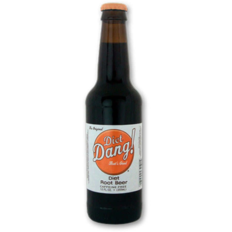 Diet Dang! Root Beer 12 oz Glass Bottles