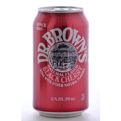 Dr. Brown's Black Cherry - 12 oz Cans