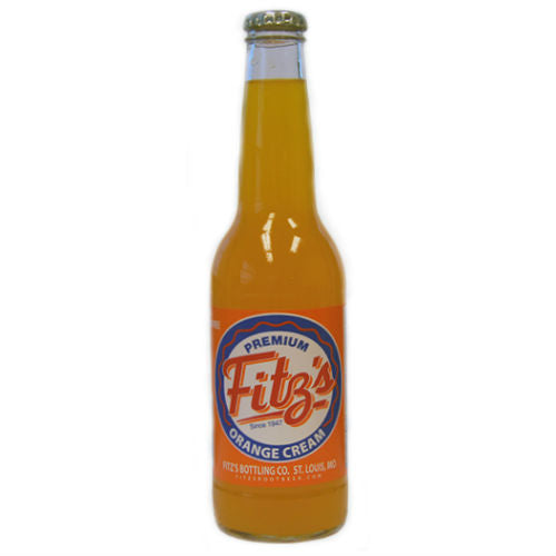 Fitz's Premium Orange Cream Soda - 12 oz (12 Glass Bottles)