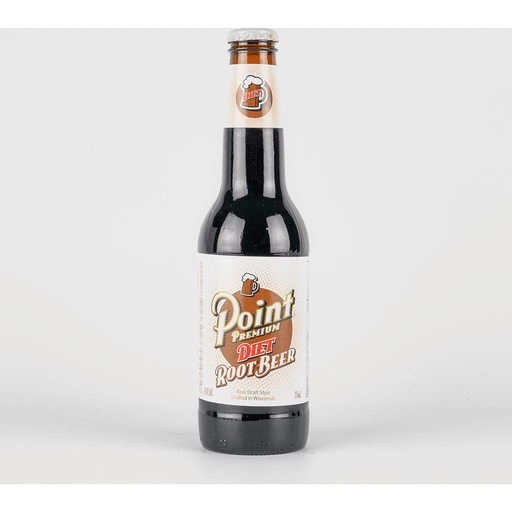 Point Premium Diet Root Beer - 12 oz (12 Glass Bottles)