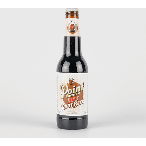 Point Premium Diet Root Beer - 12 oz Glass Bottles