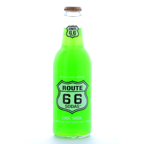Route 66 Lime Soda - 12 oz (12 Pack) - Beverages Direct
