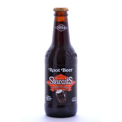 Stewart's Root Beer - 12 oz Glass Bottles