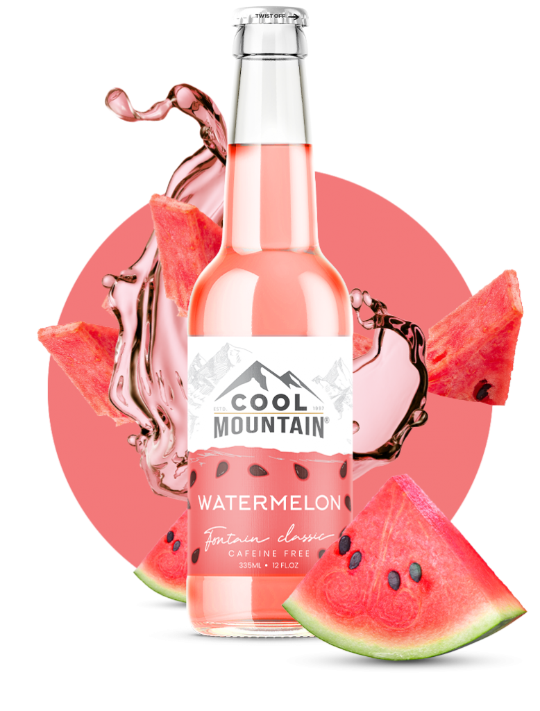 Cool Mountain Watermelon Soda - 12 oz Glass Bottles
